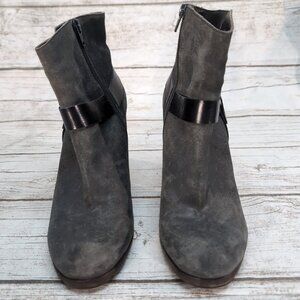 Cocolico Vita Harness Ankle Boots Grey Suede Booties Women Size 40